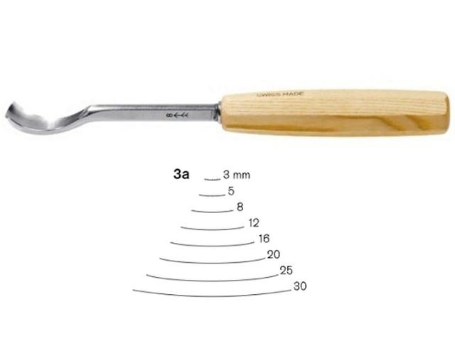 PFEIL HOLZBEITEL ABGEKRÃPFTE FORM 3A 20MM 1