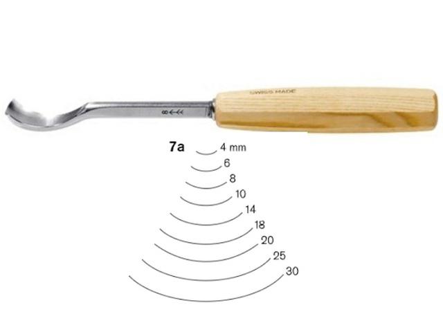 PFEIL HOLZBEITEL ABGEKRÃPFTE FORM 7A 4MM 1