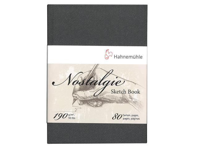 HAHNEMÜHLE NOSTALGIE ZEICHENBUCH A5 190 GRAMM  80 BLATT 1