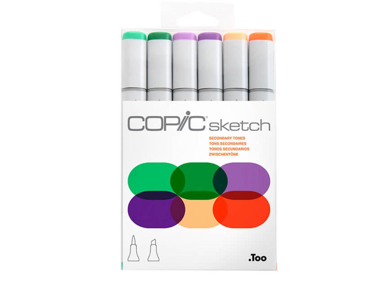 COPIC SKETCH MARKERSET 6 STÜCK SECONDARY TONES 1