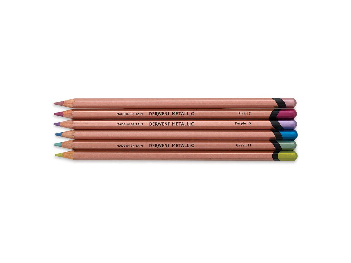 DERWENT METALLIC BRIGHT 6ER FARBSTIFTSET 1