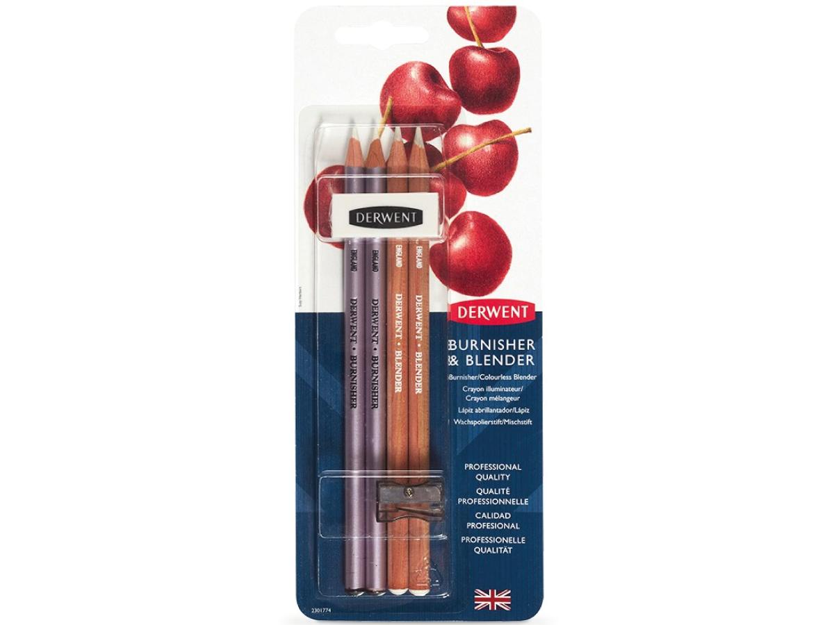 DERWENT BLENDER UND BURNISHER SET 6X 1