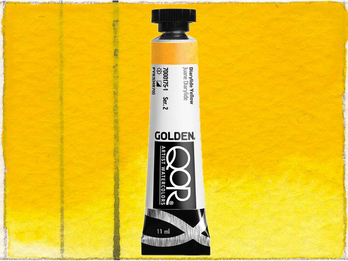 GOLDEN QOR WATERCOLOR 11ML SERIE 2 DIARYLIDE YELLOW 175 1