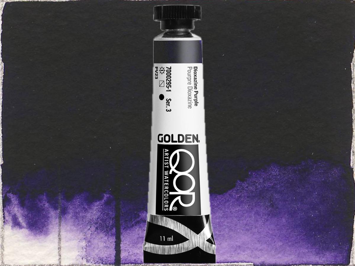 GOLDEN QOR WATERCOLOR 11ML SERIE 3 DIOXAZINE PURPLE 295 1