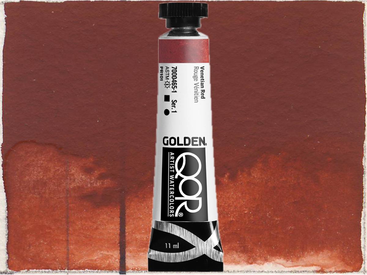 GOLDEN QOR WATERCOLOR 11ML SERIE 1 VENETIAN RED 465 1