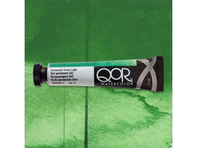 GOLDEN QOR WATERCOLOR 11ML SERIE 2 PERMANENT GREEN LIGHT 385 1
