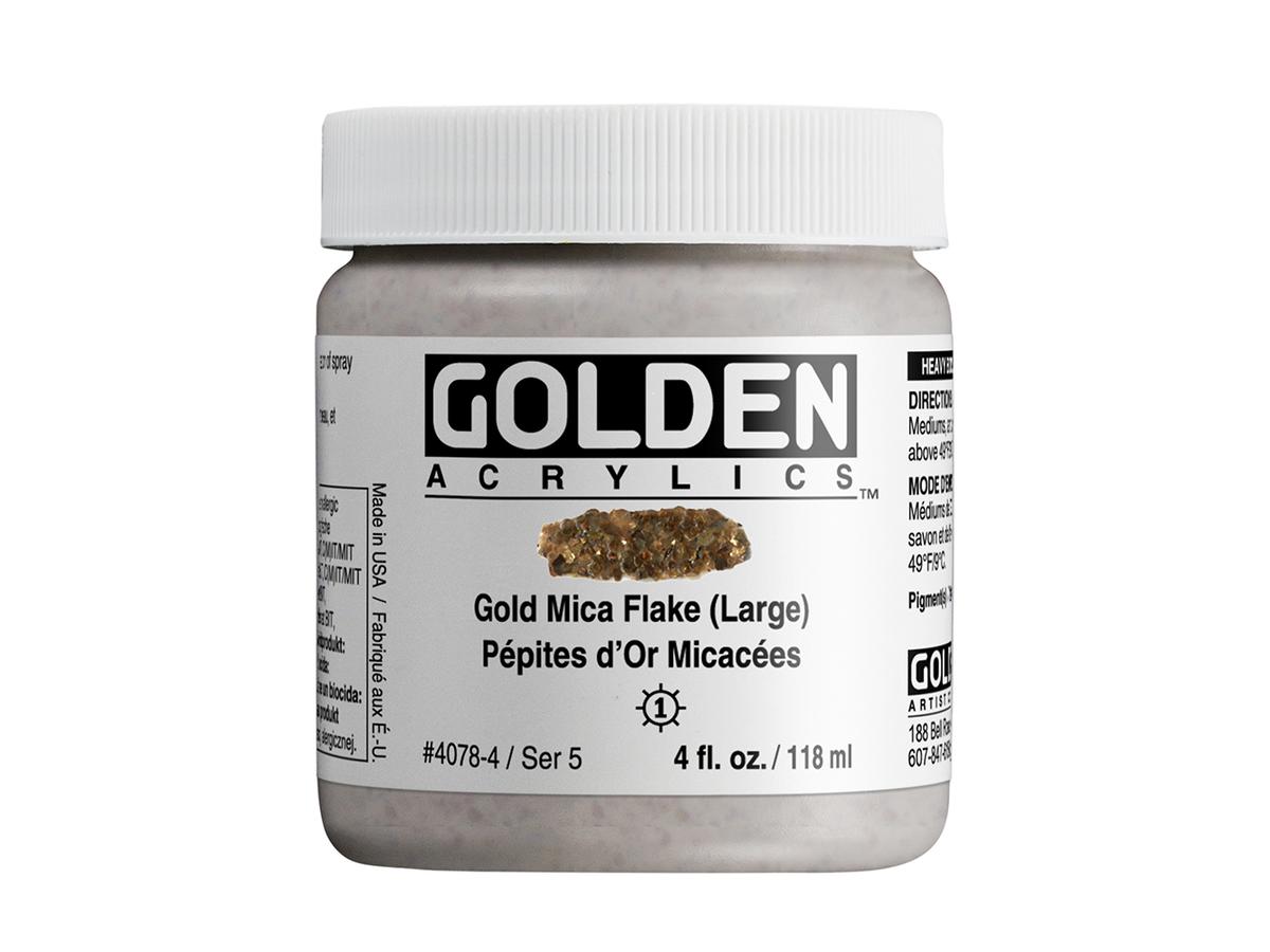 GOLDEN HEAVY BODY 118ML S5 4078 GOLD MICA FLAKE LARGE 1