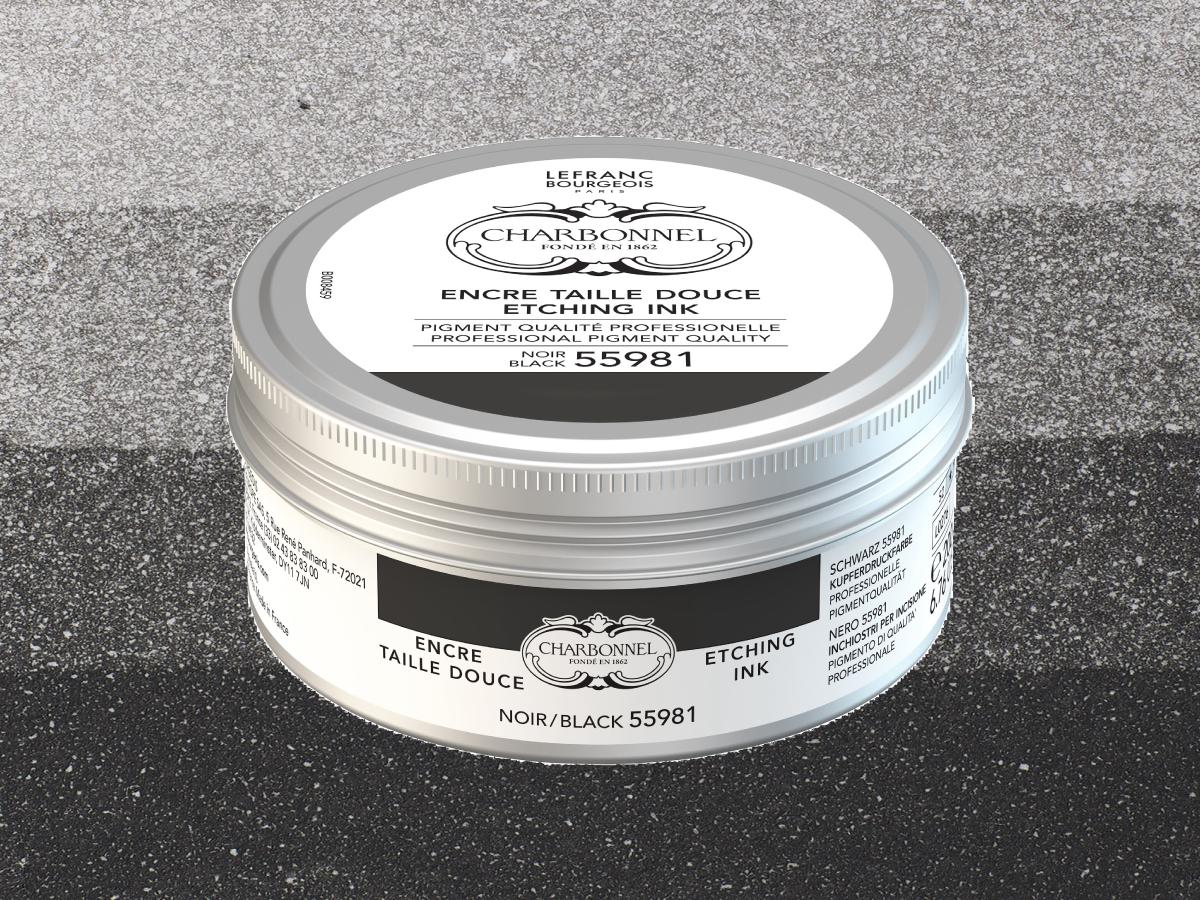 CHARBONNEL DRUCKFARBE 200 ML 55981 SCHWARZ 1