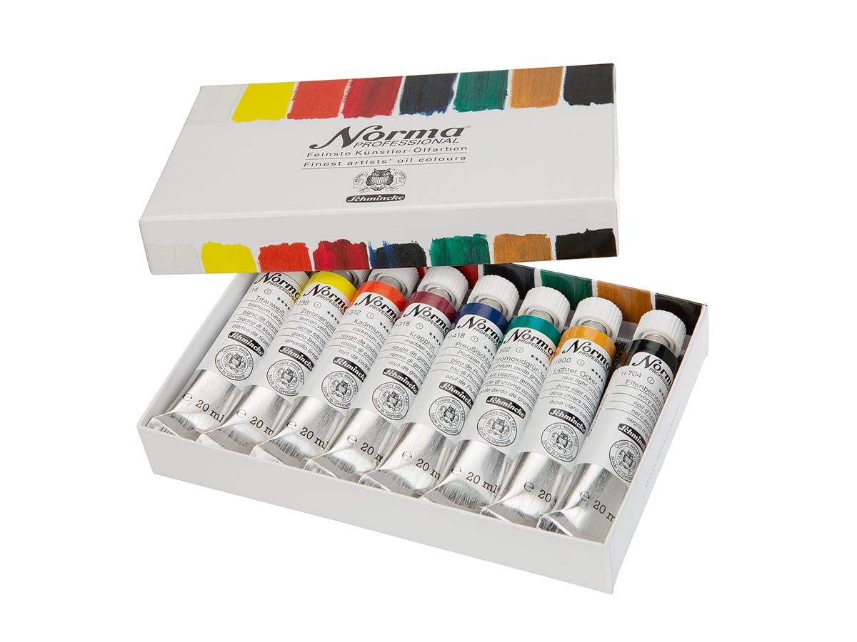 SCHMINCKE NORMA ÖLFARBEN SET 8X20 ML 1