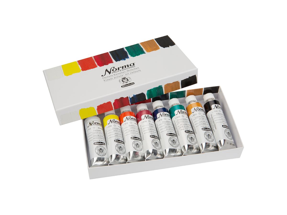 SCHMINCKE NORMA ÖLFARBEN SET 8X35 ML 1
