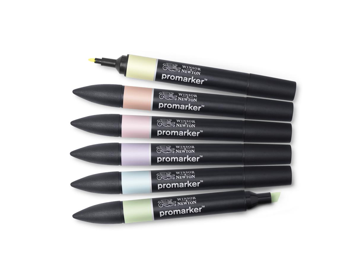 WINSOR & NEWTON PROMARKER SET PASTEL TONES 6X 1