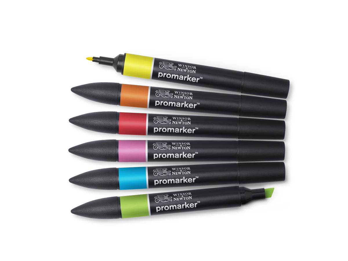 WINSOR & NEWTON PROMARKER SET VIBRANT TONES 6X 1