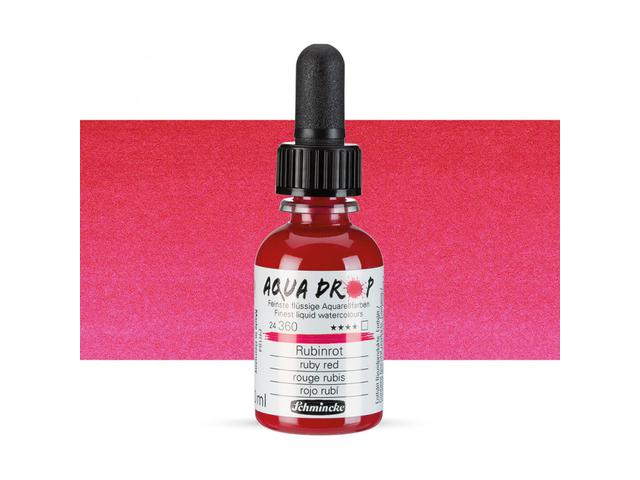 SCHMINCKE AQUA DROP 30ML 360 RUBINROT  1