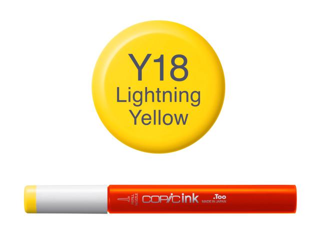 COPIC INKT Y18 LIGHTNING YELLOW 1