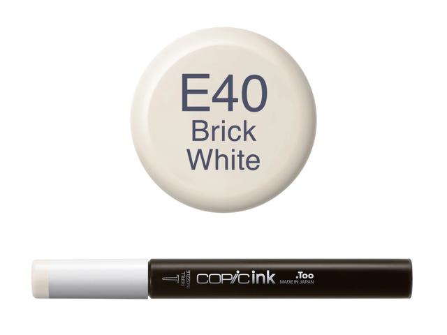 COPIC INKT E40 BRICK WHITE
 1