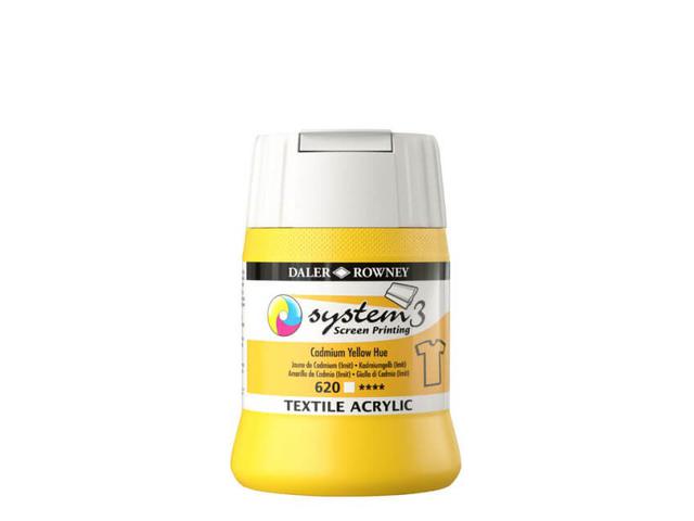SYSTEM 3 SIEBDRUCKFARBE TEXTIL 250ML 620 CADMIUM YELLOW HUE 1
