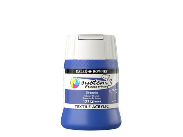 SYSTEM 3 SIEBDRUCKFARBE TEXTIL 250ML 123 ULTRAMARINE 1