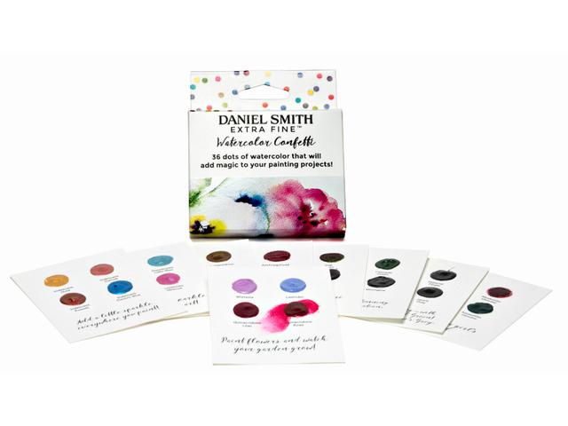 DANIEL SMITH WATERCOLOUR DOT CARD CONFETTI 1