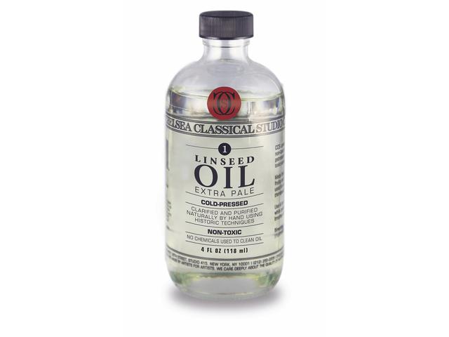 CHELSEA  EXTRA-PALE COLD PRESSED LINSEED OIL 118ML 1