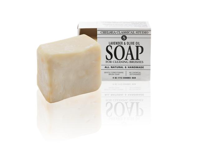 CHELSEA  LAVENDER.& OLIVE BRUSH SOAP 1