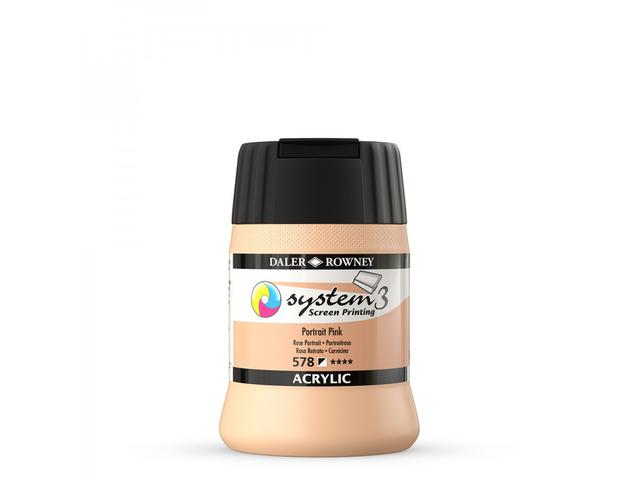SYSTEM 3 SIEBDRUCKFARBE 250ML 578 PORTRAIT PINK 1