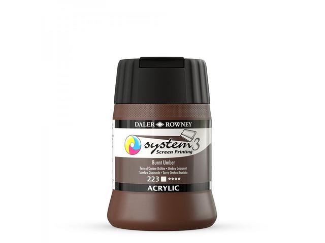 SYSTEM 3 SIEBDRUCKFARBE 250ML 223 BURNT UMBER 1