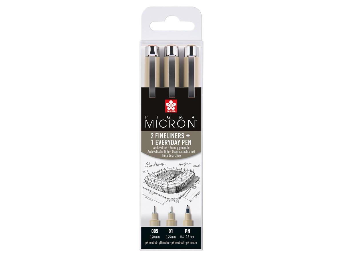 SAKURA PIGMA MICRON ETUI 3  URBAN SKETCHING / ARCHITEKTUR 1