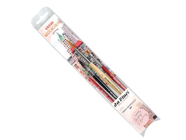 DA VINCI DA VINCI 5601 URBAN WATERCOLOR JOURNEY AQUARELLPINSEL SET 4X 1