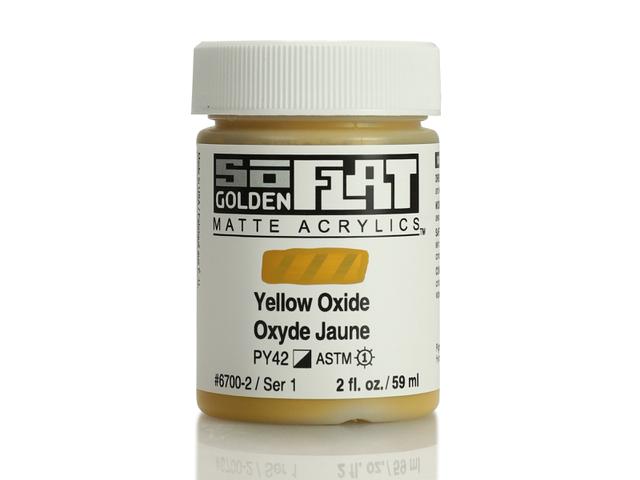 GOLDEN SOFLAT ACRYLIC 59ML 6700 YELLOW OXIDE 1