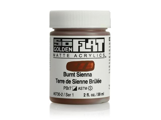 GOLDEN SOFLAT ACRYLIC 59ML 6730 BURNT SIENNA 1