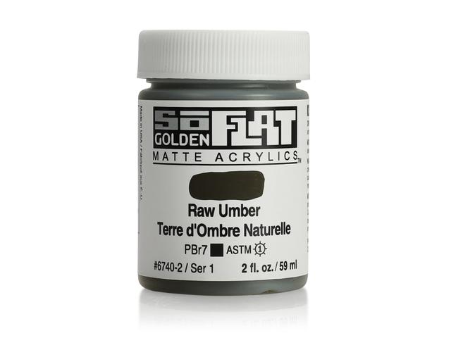 GOLDEN SOFLAT ACRYLIC 59ML 6740 RAW UMBER 1