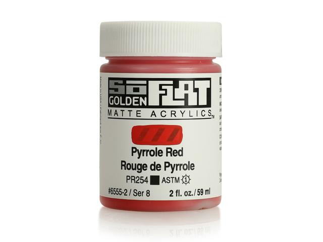 GOLDEN SOFLAT ACRYLIC 59ML 6555 PYRROLE RED 1