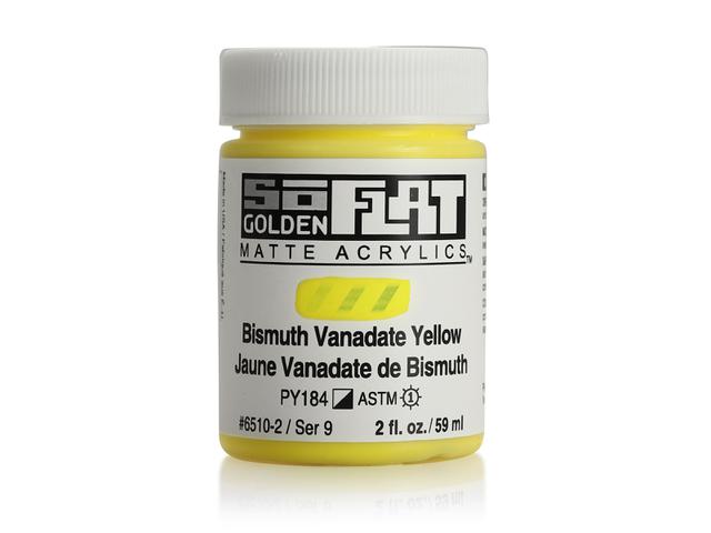 GOLDEN SOFLAT ACRYLIC 59ML 6510 BISMUTH VANADATE YELLOW 1