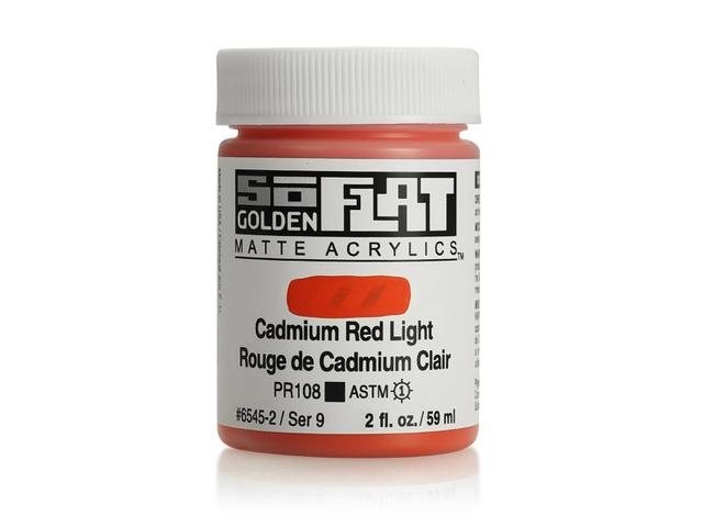 GOLDEN SOFLAT ACRYLIC 59ML 6545 CADMIUM RED LIGHT 1