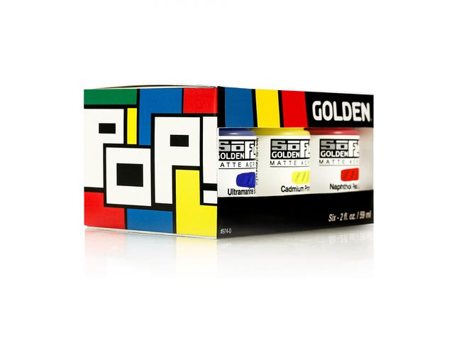 GOLDEN SOFLAT ACRYLIC SET POP 1