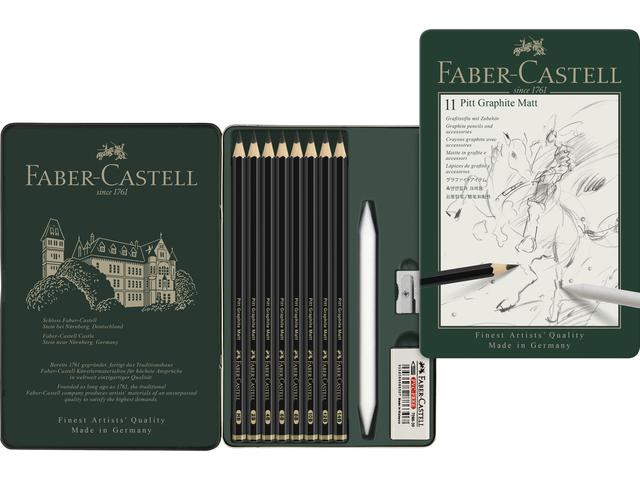 FABER-CASTELL PITT GRAPHITE MATT SET 11X 1
