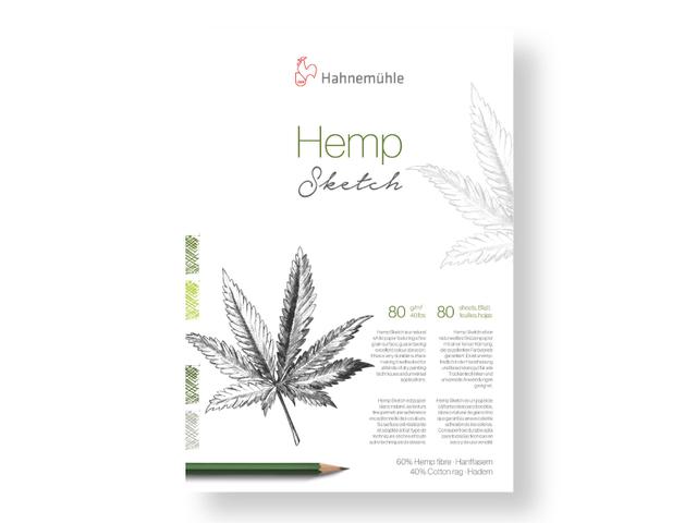 HAHNEMÜHLE HEMP SKETCH SKIZZENBLOCK HANFPAPIER A4 80GR 80 BLATT 1