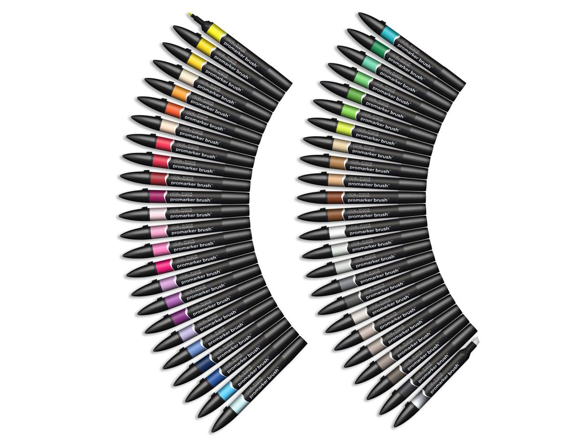 WINSOR & NEWTON PROMARKERSET BRUSH ESSENTIAL COLLECTION 48STÜCK 1