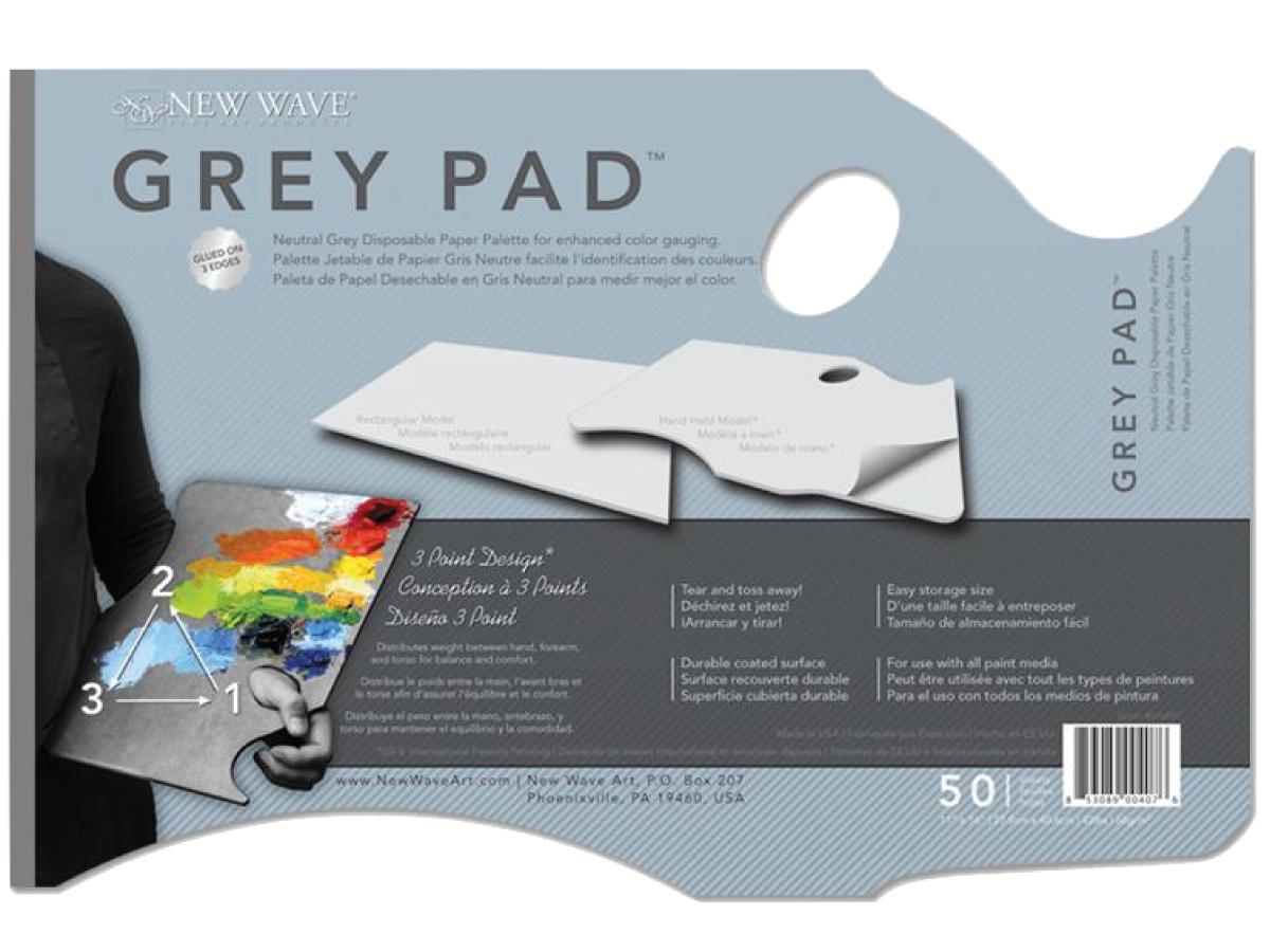 NEW WAVE GREY PAD ABREISSPALETTE  27,9 X 40,6 CM DAUMENLOCH 50 BL 1