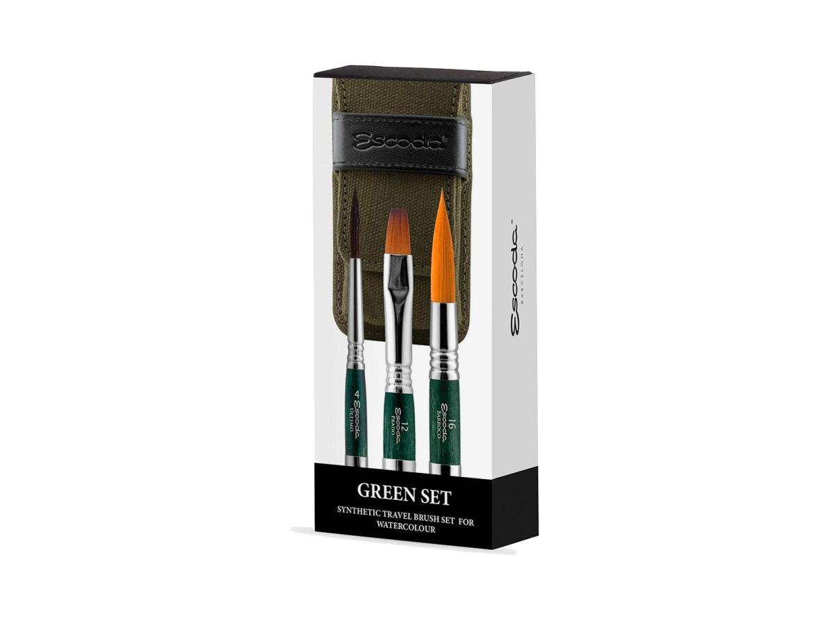 ESCODA 1273 REISEPINSEL SET 3X 1