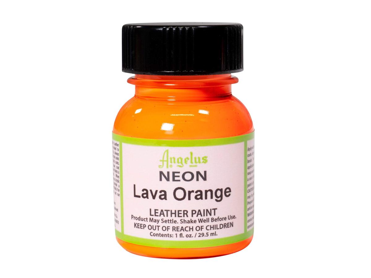 ANGELUS LEDERFARBE NEON 29,5ML LAVA ORANGE 1