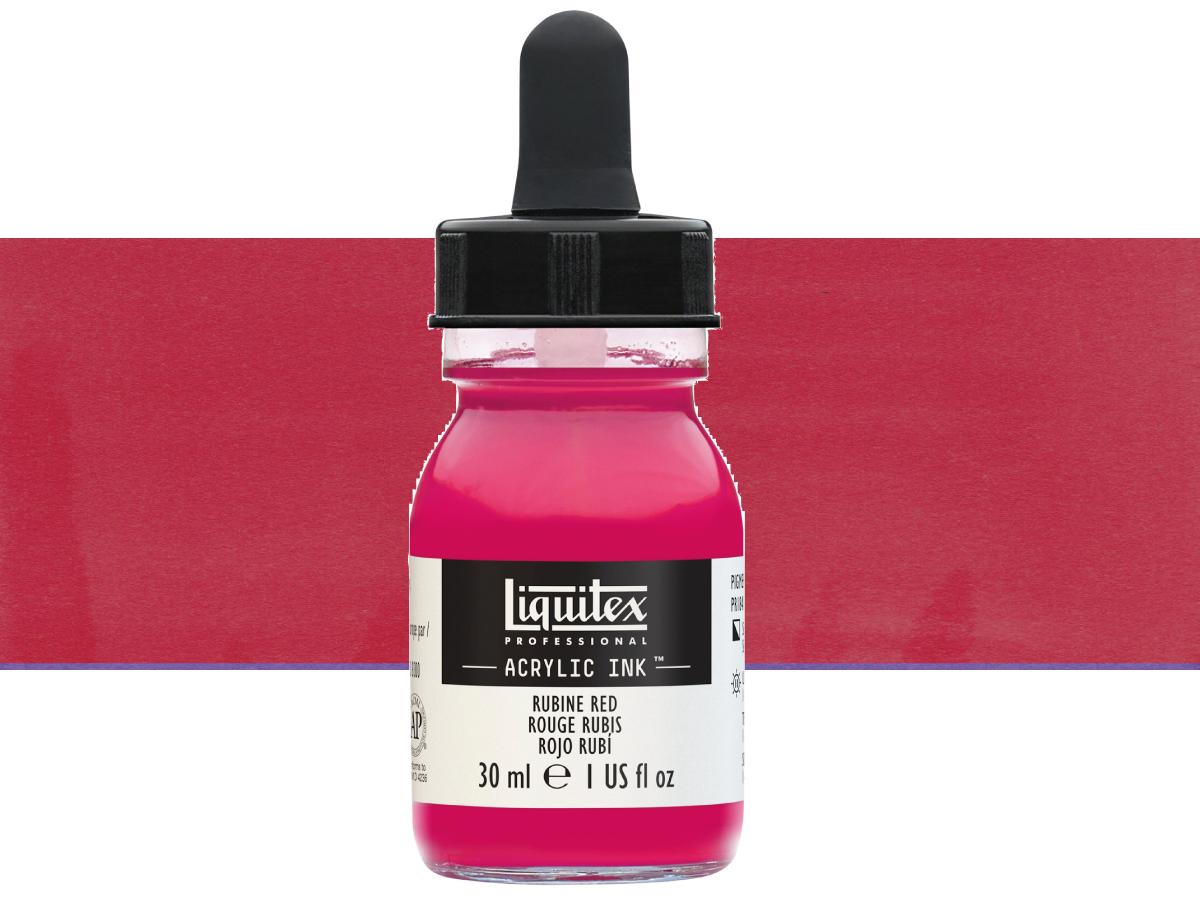LIQUITEX ARTIST ACRYLIC INK 30ML 388 RUBINE RED 1