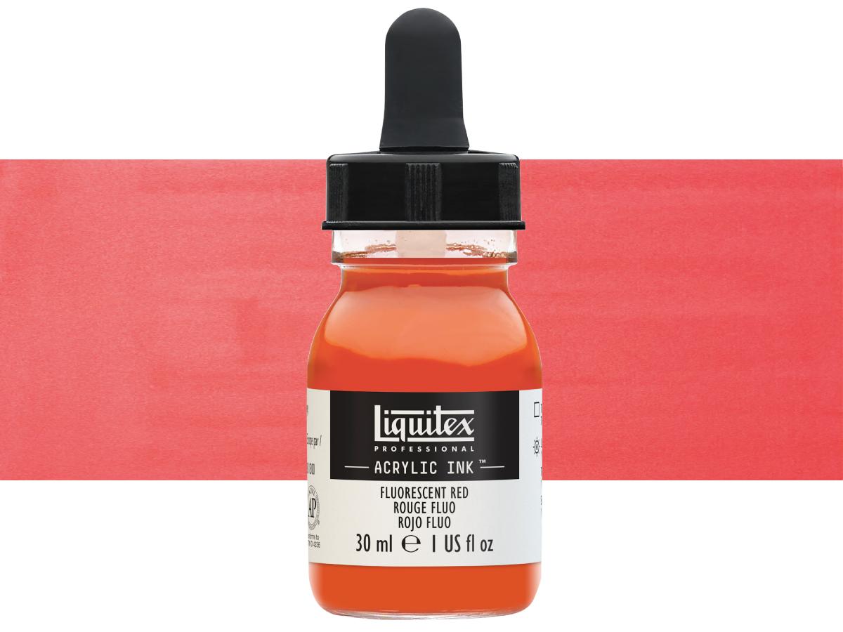 LIQUITEX ARTIST ACRYLIC INK 30ML 983 FLUORESCENT RED 1