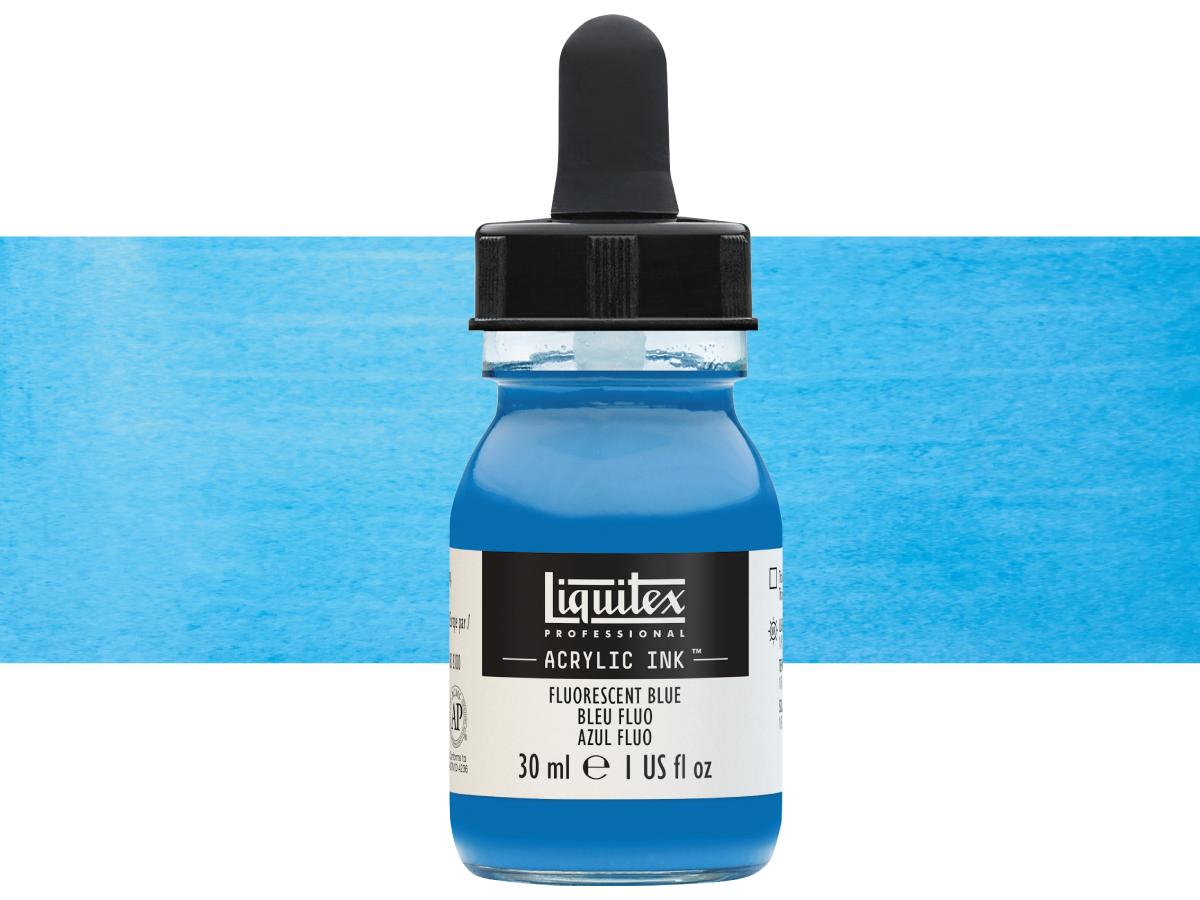 LIQUITEX ARTIST ACRYLIC INK 30ML 984 FLUORESCENT BLUE 1