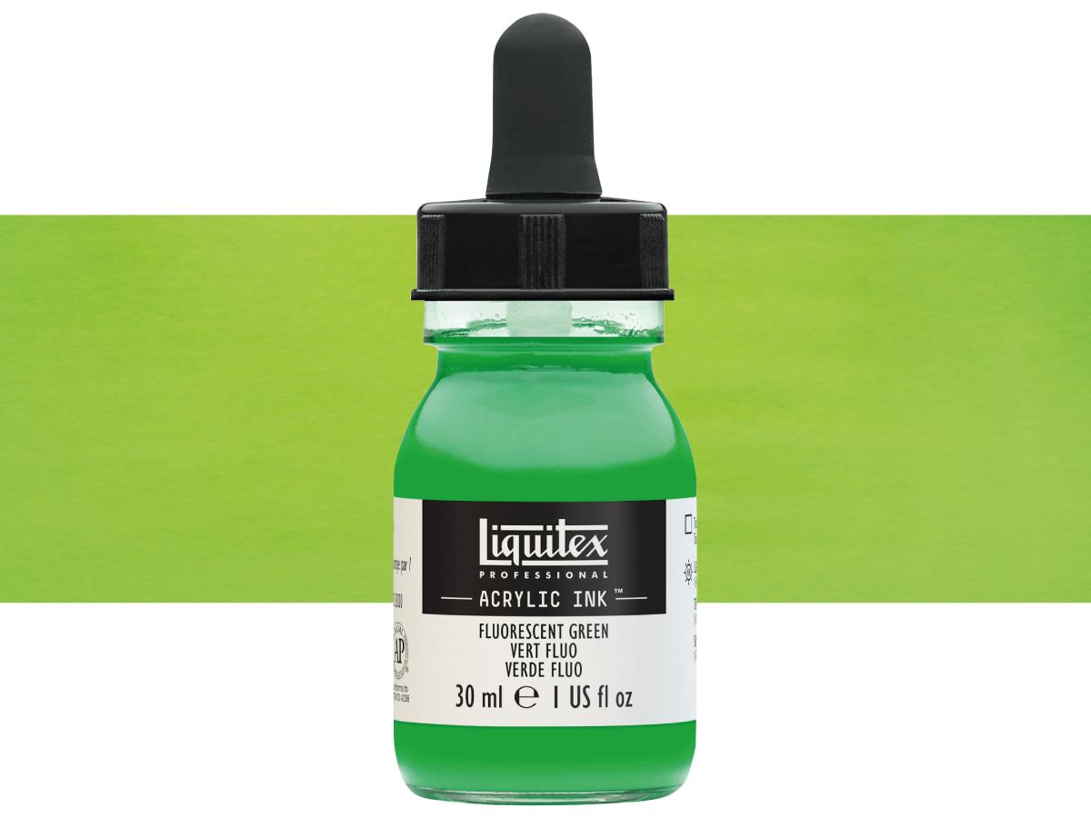 LIQUITEX ARTIST ACRYLIC INK 30ML 985 FLUORESCENT GREEN 1