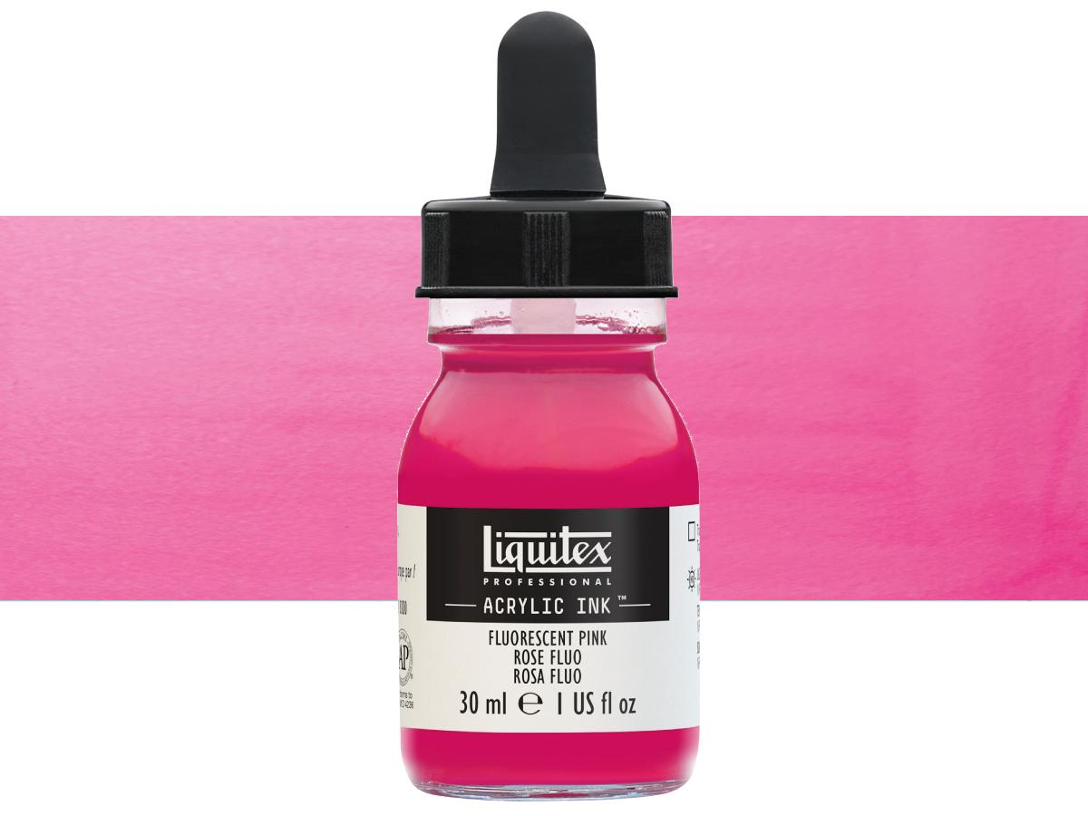 LIQUITEX ARTIST ACRYLIC INK 30ML 987 FLUORESCENT PINK 1