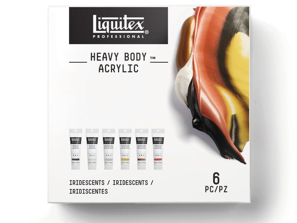 LIQUITEX HEAVY BODY IRISIEREND SET 6 X 59ML 1
