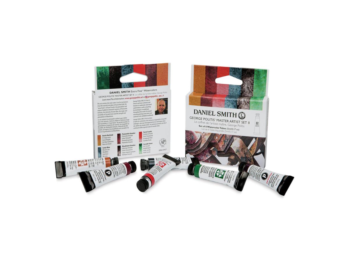 DANIEL SMITH WATERCOLOUR SET GEORGE POLITIS' MASTER ARTIST II 6X5ML 1