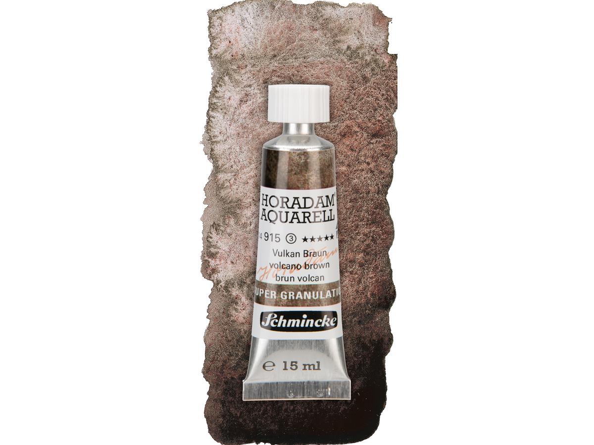 SCHMINCKE HORADAM AQUARELL SUPERGRANULATION TUBE 15ML 915 VULKAN BRAUN 1