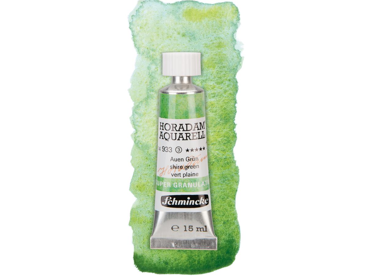 SCHMINCKE HORADAM AQUARELL SUPERGRANULATION 15ML 933 AUEN GRÜN 1